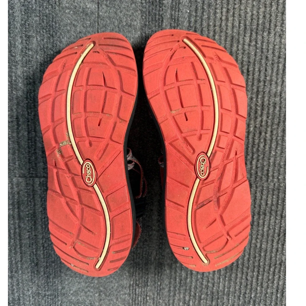 Chaco Z Cloud 2 Sandals Womens 8 Blue Orange Chevron Strappy Toe Loop Hiking